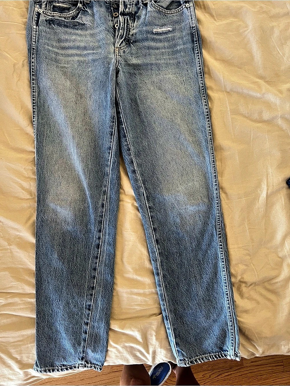 Amo Women's Cotton Skinny Jeans Waist 27 Blue